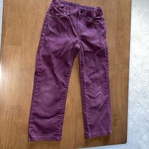 Janie and Jack slim fit maroon khaki pants - 4